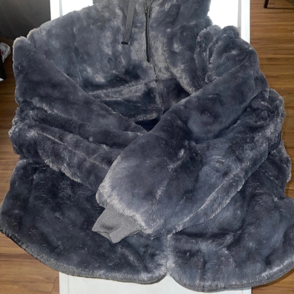 Grey Fur coat